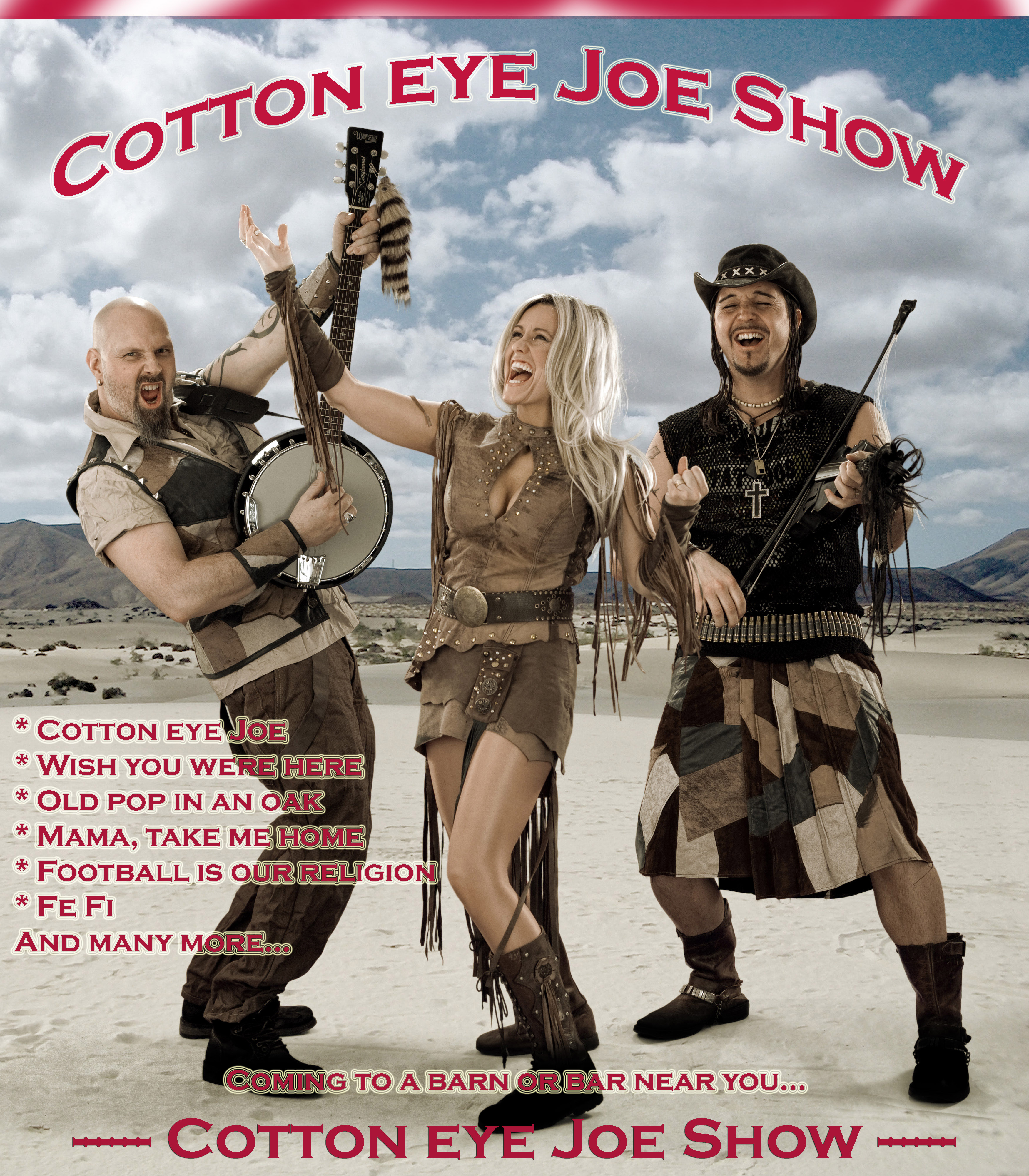 Cotton Eye Joe Show kommer till Nejonögonfestivalen…