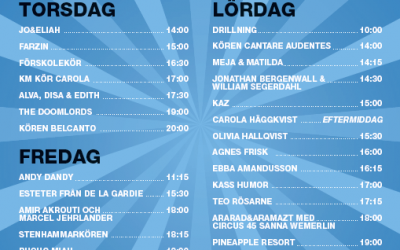 Scenprogrammet för Musikhjälpen i Lidköping klart…